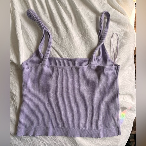 Garage Purple Ribbed Tank - Picture 3 of 4